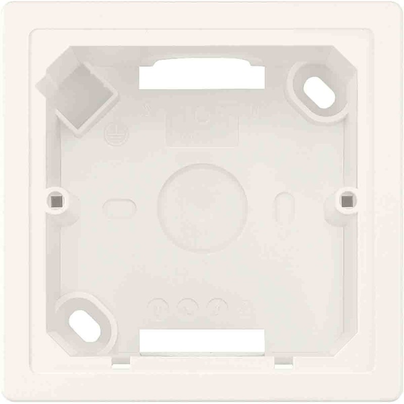 1 pcs - Siemens DELTA White Gloss Thermoplastic Back Box, IP20, 84 x 42.5 x 42.5mm