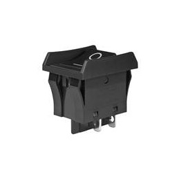 1 pcs : JWL21BA1A-A - Rocker Switches DPST TV8 RATED BLK BARIER/CAP HORZ MARK