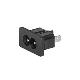 1 pcs : 4300.0105 - AC Power Entry Modules APPLIANCE INLET C8 QUICK CONNECT TERMNL