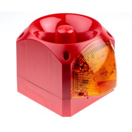 1 pcs - Klaxon Nexus Series Amber Sounder Beacon, 10 - 60 V dc, Wall Mount, 105dB at 1 Metre