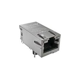 1 pcs : 0826-1X1T-KL-F - Modular Connectors / Ethernet Connectors MAGJACK 1x1 5G 100W
