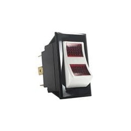 1 pcs : LTILA51-6S-BL-AM-NBL/125N - Rocker Switches 1-pole, ON - None - OFF, 10A/15A/15A 250VAC/125VAC/15-28VDC 3/4 HP a. 125-25