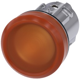 1 pcs - Siemens Amber Pilot Light Head, 22mm Cutout SIRIUS ACT Series