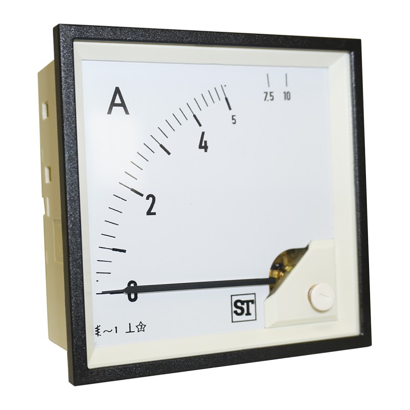 1 pcs - Sifam Tinsley Sigma Analogue Panel Ammeter 5A AC, 92mm x 92mm Moving Iron