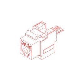 1 pcs : EHRJ45P5EIDC - Modular Connectors / Ethernet Connectors RJ45 CAT5e PANEL MT R/A IDC