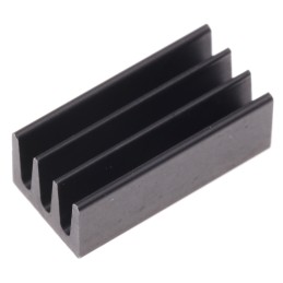 10 pcs - Heatsink, Universal Rectangular Alu, 63K/W, 13 x 6.3 x 4.8mm, Conductive Adhesive, Conductive Foil