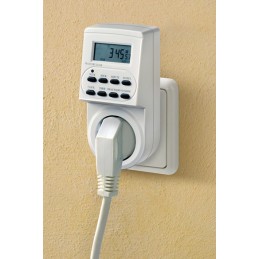 1 pcs - brennenstuhl Digital Timer Switch 230 V, 10-Channel