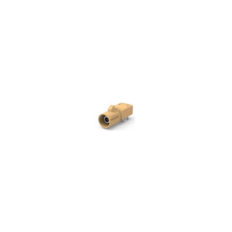 1 pcs : R197.166.I28 - RF Connectors / Coaxial Connectors Right-angle stamped&formed low profile Fakra PCB header coding I
