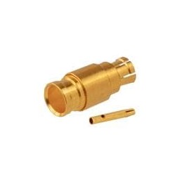 1 pcs : 125-0693-001 - RF Connectors / Coaxial Connectors SMPM Female, Flexible/Semi-Rigid .086', Straight Cabled Connector
