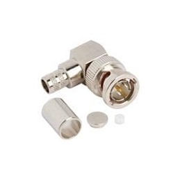 1 pcs : 112990 - RF Connectors / Coaxial Connectors BNC RA Crimp Plug B1694A, 75 Ohm