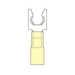 1 pcs : MH10-14FLK - Terminals Locking Fork -YLW 12-10 AWG Size 1/4