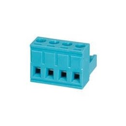 1 pcs : TBP01P1-508-04BE - Pluggable Terminal Blocks Terminal block, pluggable, 5.08 , plug, 4 pole, slotted screw, blue