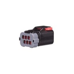 1 pcs : 35063643 - Automotive Connectors 6 way Female APEX 2.8 Sealed Black CONN