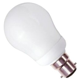 1 pcs - B22d Oval Shape CFL Bulb, 9 W, 4000K, Neutral White Colour Tone