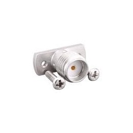 1 pcs : CONSMA017-2 - RF Connectors / Coaxial Connectors SMA, Panel Mount, Female Receptacle, 2-Hole Flange, Stainless Steel, .2