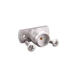 1 pcs : CONSMA017-1 - RF Connectors / Coaxial Connectors SMA, Panel Mount, Female Receptacle, 2-Hole Flange, Stainless Steel, .1