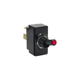 1 pcs : LT-1511-710-012 - Toggle Switches 1-pole, ON - None - OFF, 10A/15A/15A 250VAC/125VAC/12-28VDC 3/4 HP a. 125-250VAC, Illu