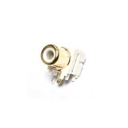 1 pcs : 156-0098-E - RCA Phono Connectors RCA Phono Jack White