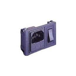 1 pcs : BZH01/Z0000/03 - AC Power Entry Modules C14-IEC FUSED INLET