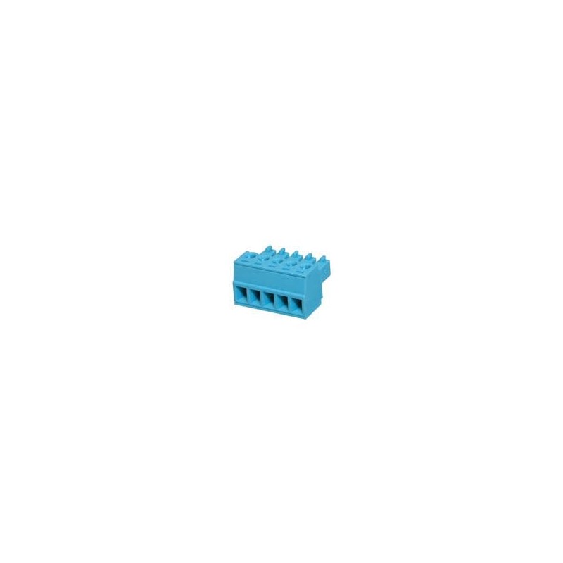 1 pcs : TBP02P1-381-05BE - Pluggable Terminal Blocks Terminal block, pluggable, 3.81, plug, 5 pole, slotted screw, blue