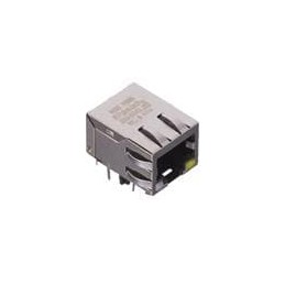 1 pcs : JXKM-0004NL - Modular Connectors / Ethernet Connectors 1000Base-T NonPoE 1-Port RJ45 THT