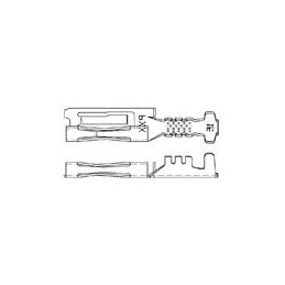 1 pcs : 12089649-L - Automotive Connectors FMALE 100 SERIES TIN CBL RANG 1.00-.80MM2