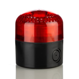 1 pcs - RS PRO Red Sounder Beacon, 12 - 24 V, IP65, Base Mount, 105dB at 1 Metre
