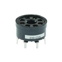 1 pcs : PLE08-0 - Relay Sockets & Fixings DPDT socket for MK