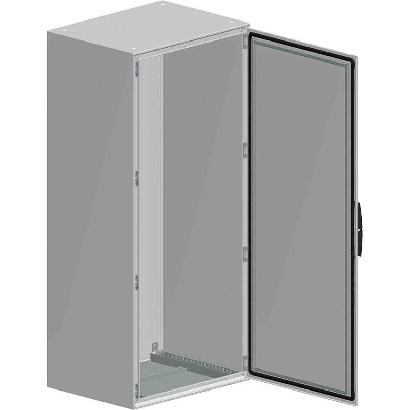 1 pcs - Schneider Electric Spacial SM Series Sheet Steel Double-Door-Door Floor Standing Enclosure, Opaque Door, IP55, 1400 x