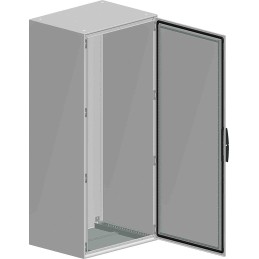 1 pcs - Schneider Electric Spacial SM Series Sheet Steel Single-Door-Door Floor Standing Enclosure, Opaque Door, IP55, 1600 x