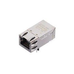 1 pcs : JK0-0116NL - Modular Connectors / Ethernet Connectors 1X1 TAB UP W/LED'S ETHERNET (NON PoE)