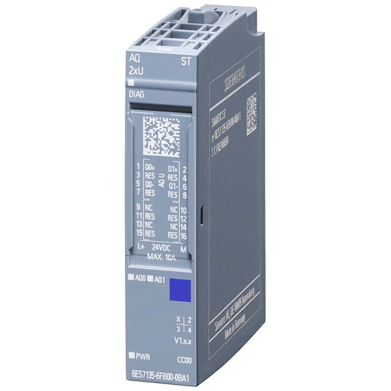 1 pcs - Siemens I/O SYSTEM 750 Series Analogue Output Module, Analogue