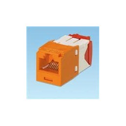 1 pcs : CJ5E88TGOR-24 - Modular Connectors / Ethernet Connectors Mini-Com Mod Cat 5e UTP 8 pos 8 wi