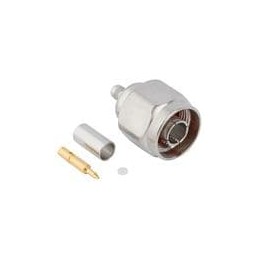 1 pcs : 172381 - RF Connectors / Coaxial Connectors Type N Str Crmp Plg LMR-195 50 Ohm