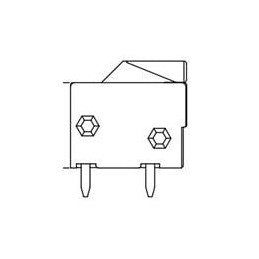 1 pcs : 20020303-D021B01LF - Fixed Terminal Blocks HA - 3.81 - 2P Screwless Rohs , Green body @ MARK 180D