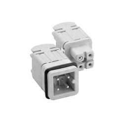 1 pcs : C146-10A003-002-4 - Heavy Duty Power Connectors Pin Insert 3 Way Heavy Mate
