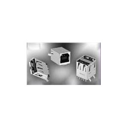 1 pcs : KUSBVX-AS1N-W30 - USB Connectors A TYPE VERT WHT 30u SOCKET