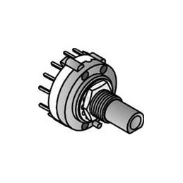 1 pcs : SR2611F-0107-18F5B-D8-N - Rotary Switches 1 POLE 7 POS D SHAFT