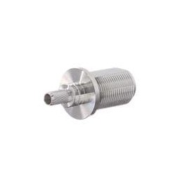 1 pcs : EZ-240-NF-BH-X - RF Connectors / Coaxial Connectors N-female (jack) bulkhead crimp connector, non-solder pin, no braid t