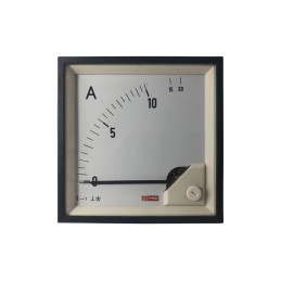 1 pcs - RS PRO Analogue Panel Ammeter 20 (Input)A AC, 92mm x 92mm, 1 % Moving Iron