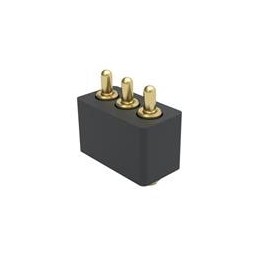 1 pcs : 854-22-003-30-004101 - Headers & Wire Housings Low-Profile 3 Pos. .050' Pitch SMT Spring-Loaded Connector, Single Row