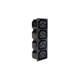 1 pcs : PX0714/4/15/28 - AC Power Entry Modules Multi-Way IEC Panel Outlet