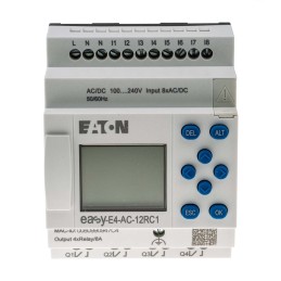 1 pcs - Eaton EasyE4 Series Control Relay, 100 - 240 V ac/dc Supply, Digital, Relay Output, 8-Input, Digital Input