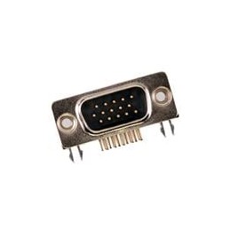 1 pcs : 173113-0182 - D-Sub High Density Connectors FCT HD DSUB RA PC PLG 15 PN W/CLINCH