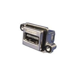 1 pcs : MUSBR-A111-402 - USB Connectors Rugged USB Gen 2.0 Type A Recpt R/a