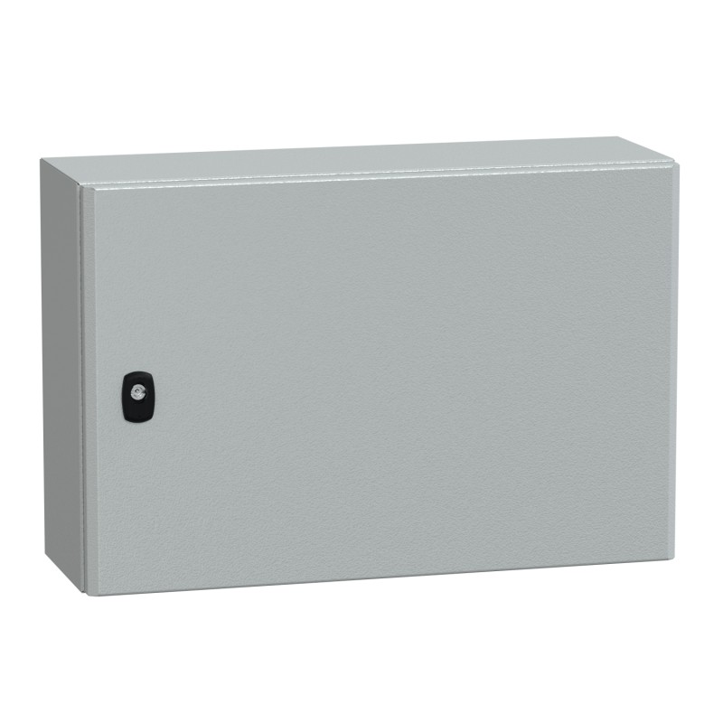 1 pcs - Schneider Electric Spacial S3D Series Grey Steel Enclosure, IP66, IK10, Grey Lid, 600 x 400 x 200mm