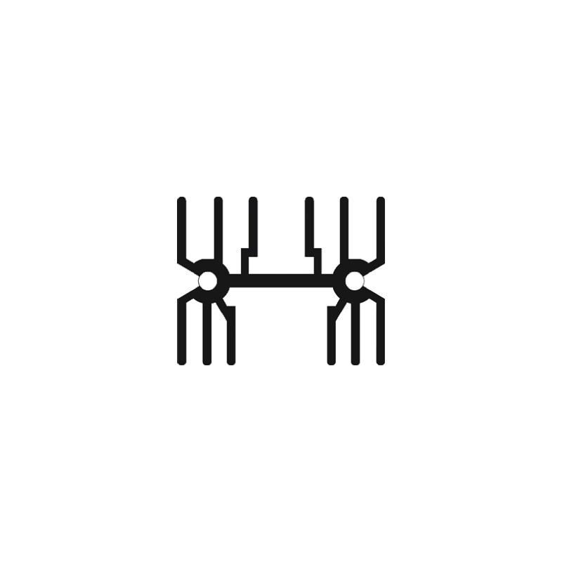 5 pcs - Heatsink, 5.8K/W, 25.4 x 34.9 x 50mm, PCB Through Hole