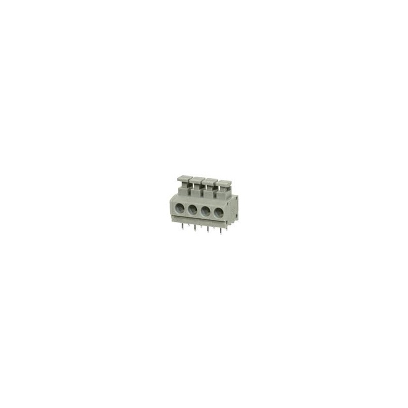1 pcs : TBL001-500-04GY-2GY - Fixed Terminal Blocks Terminal block, screwless, 5.00, horizontal, 4 poles, cool gray