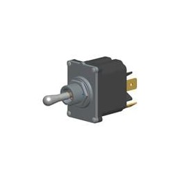 1 pcs : STA1E1-53 - Toggle Switches 1-pole, ON - None - OFF, 16A 12/24VDC not HP rated, Non-Illuminated, Sealed Dull Nickel Togg
