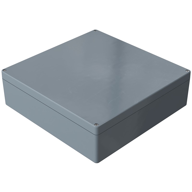 1 pcs - Rose Polyester Standard Series Grey Glass Fibre Reinforced Polyester Enclosure, IP66, IK08, Grey Lid, 405 x 400 x 121mm